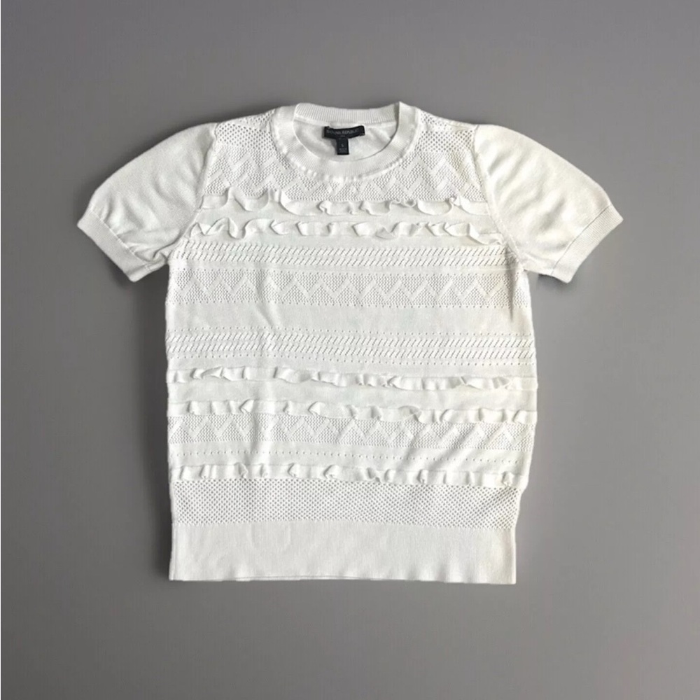 Banana Republic Shirt white Crochet Size S